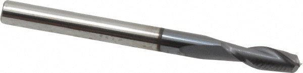 Kyocera SGS Precision Tools 30469 Square End Mill 1/8" Dia, 3/8" LOC, 2 Flute, Solid Carbide