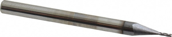 Kyocera SGS Precision Tools 30812 Square End Mill 0.0313" Dia, 0.0781" LOC, 3 Flute, Solid Carbide