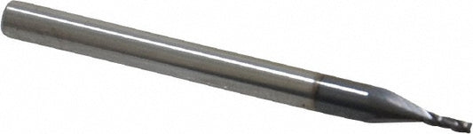 Kyocera SGS Precision Tools 30813 Square End Mill 0.0469" Dia, 0.1094" LOC, 3 Flute, Solid Carbide