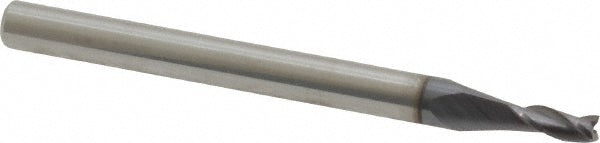 Kyocera SGS Precision Tools 30816 Square End Mill 3/32" Dia, 9/32" LOC, 3 Flute, Solid Carbide