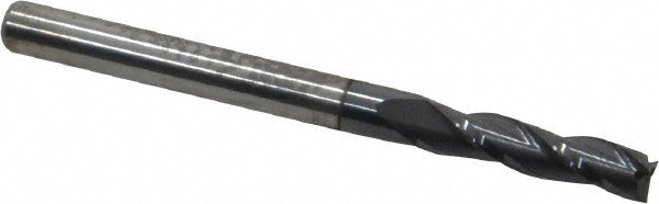 Kyocera SGS Precision Tools 30818 Square End Mill 1/8" Dia, 1/2" LOC, 3 Flute, Solid Carbide