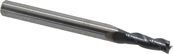 Kyocera SGS Precision Tools 30820 Square End Mill 5/32" Dia, 1/2" LOC, 3 Flute, Solid Carbide