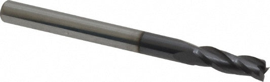 Kyocera SGS Precision Tools 30849 Square End Mill 1/8" Dia, 3/8" LOC, 3 Flute, Solid Carbide