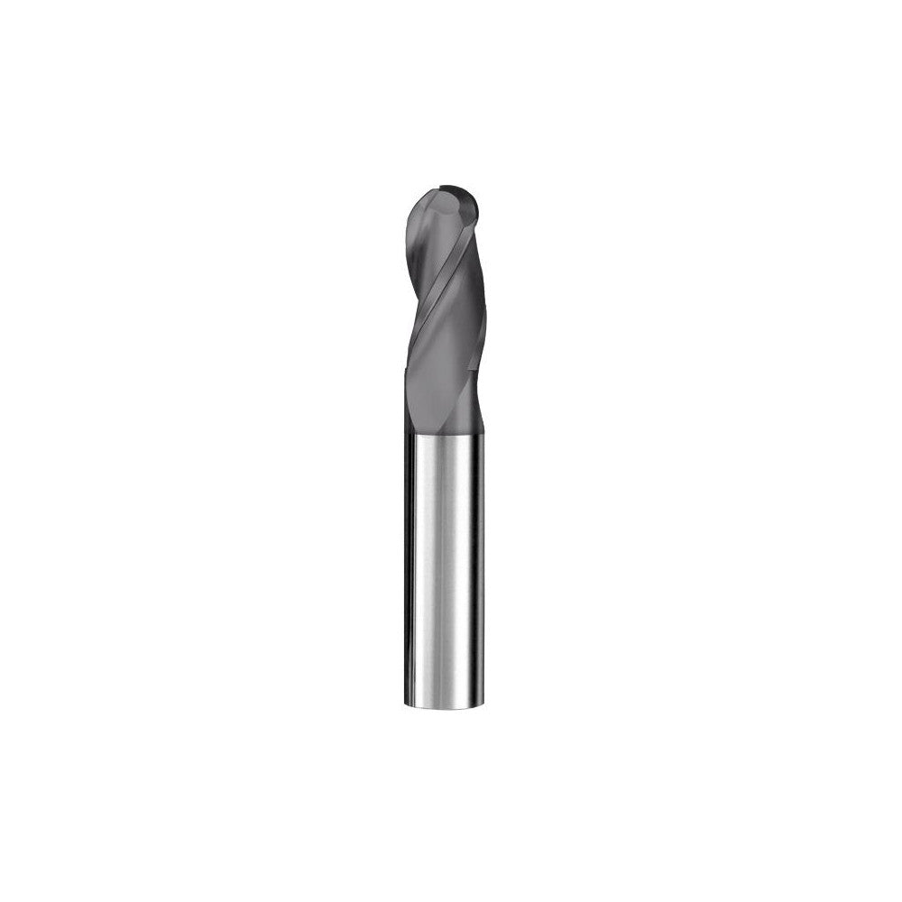 Kyocera SGS Precision Tools 31131 Ball End Mill 0.0313" Dia, 0.0781" LOC, 3 Flute, Solid Carbide