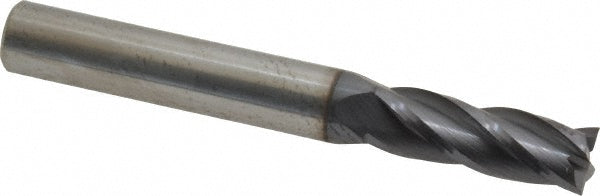 Kyocera SGS Precision Tools 30009 Square End Mill 19/64" Dia, 13/16" LOC, 4 Flute, Solid Carbide