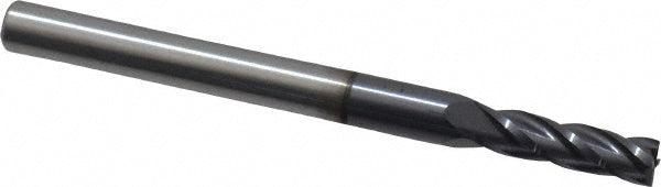Kyocera SGS Precision Tools 30197 Square End Mill 0.1094" Dia, 0.3750" LOC, 4 Flute, Solid Carbide