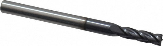 Kyocera SGS Precision Tools 30197 Square End Mill 0.1094" Dia, 0.3750" LOC, 4 Flute, Solid Carbide