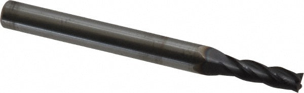 Kyocera SGS Precision Tools 30199 Square End Mill 9/64" Dia, 1/2" LOC, 4 Flute, Solid Carbide