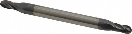 Kyocera SGS Precision Tools 31222 Ball End Mill 0.0938" Dia, 0.1875" LOC, 4 Flute, Solid Carbide