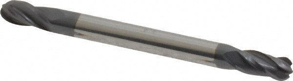 Kyocera SGS Precision Tools 31224 Ball End Mill 0.125" Dia, 0.25" LOC, 4 Flute, Solid Carbide