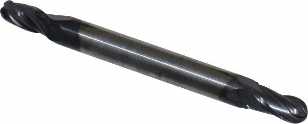 Kyocera SGS Precision Tools 31226 Ball End Mill 0.1563" Dia, 0.3125" LOC, 4 Flute, Solid Carbide