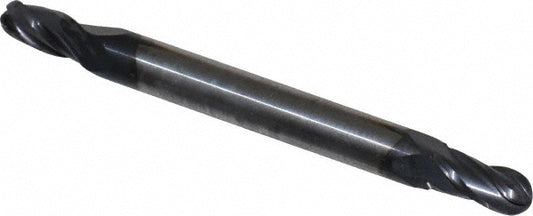 Kyocera SGS Precision Tools 31226 Ball End Mill 0.1563" Dia, 0.3125" LOC, 4 Flute, Solid Carbide