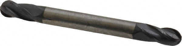Kyocera SGS Precision Tools 31228 Ball End Mill 0.1875" Dia, 0.375" LOC, 4 Flute, Solid Carbide