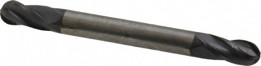 Kyocera SGS Precision Tools 31228 Ball End Mill 0.1875" Dia, 0.375" LOC, 4 Flute, Solid Carbide
