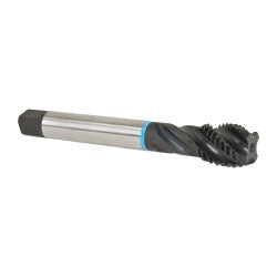 Emuge C0503200.0124 Spiral Flute Tap M24x3.00 Metric Coarse, 4 Flutes, Modified Bottoming, 6H Class of Fit, Cobalt, Oxide Coated