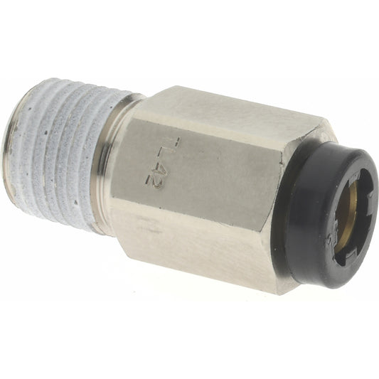 Legris 3175 55 11 Push-To-Connect Tube to Male & Tube to Male NPT Tube Fitting Male Connector, 1/8" Thread, 3/16" OD