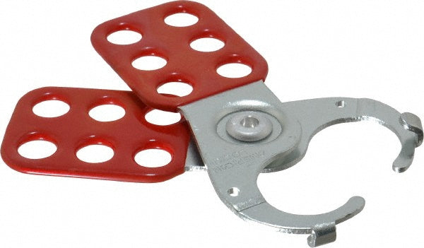Master Lock ALO80 Lockout Hasp Scissor-Action Hasp, Single Jaw, 6 Padlocks