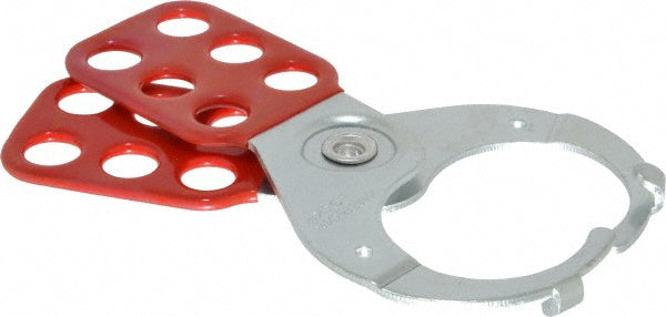 Master Lock ALO802 Lockout Hasp Scissor-Action Hasp, Single Jaw, 6 Padlocks