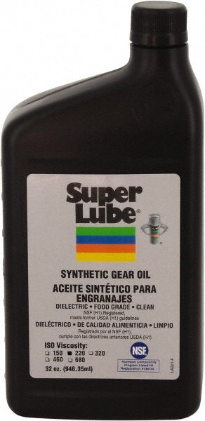 Super Lube 54200 Super Lube® Synthetic Gear Oil 0.25 gal Bottle, ISO 220