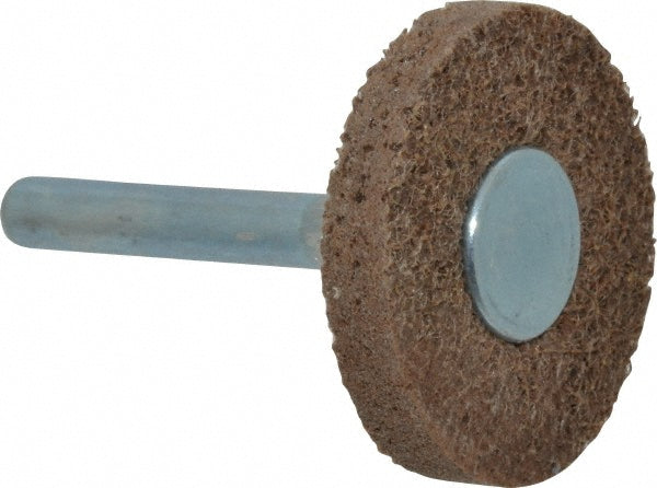 Superior Abrasives A019295 Deburring Wheel  1-1/2" Dia,  1/4" Face Width,  Density 6 N/A Aluminum Oxide