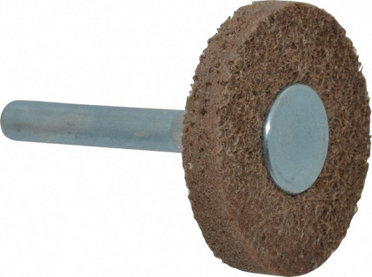 Superior Abrasives A019295 Deburring Wheel  1-1/2" Dia,  1/4" Face Width,  Density 6 N/A Aluminum Oxide