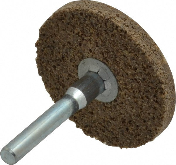 Superior Abrasives A019570 Deburring Wheel 2" Dia, 1/4" Face Width, Density 8, Aluminum Oxide
