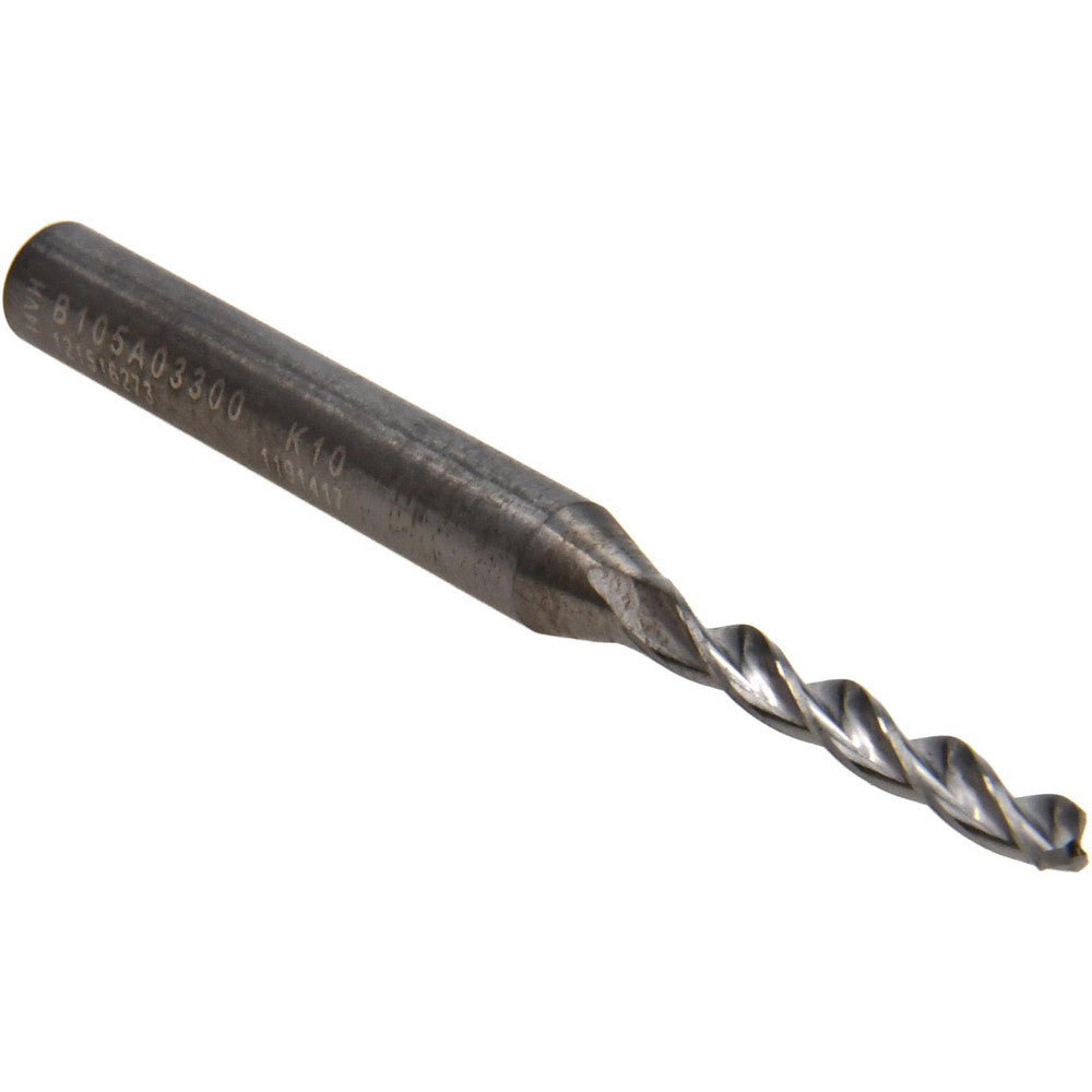 Kennametal 1191417 Jobber Length Drill Bit 3.30 mm (0.1299) Dia, 130 deg, Solid Carbide