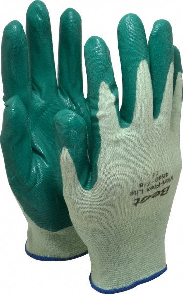 SHOWA 4500-08 General Purpose Work Gloves Medium, Nitrile Coated, Nylon