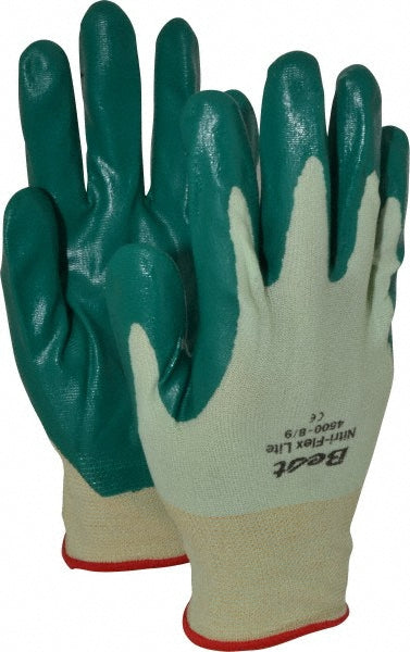 SHOWA 4500-09 General Purpose Work Gloves Large, Nitrile Coated, Nylon