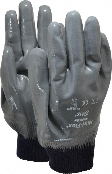 SHOWA 4000-09 General Purpose Work Gloves Medium, Nitrile Coated, Cotton