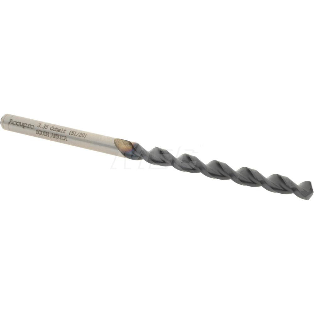 Accupro 1640335A-AC Jobber Length Drill Bit 3.35 mm Dia, 130 &deg, Cobalt
