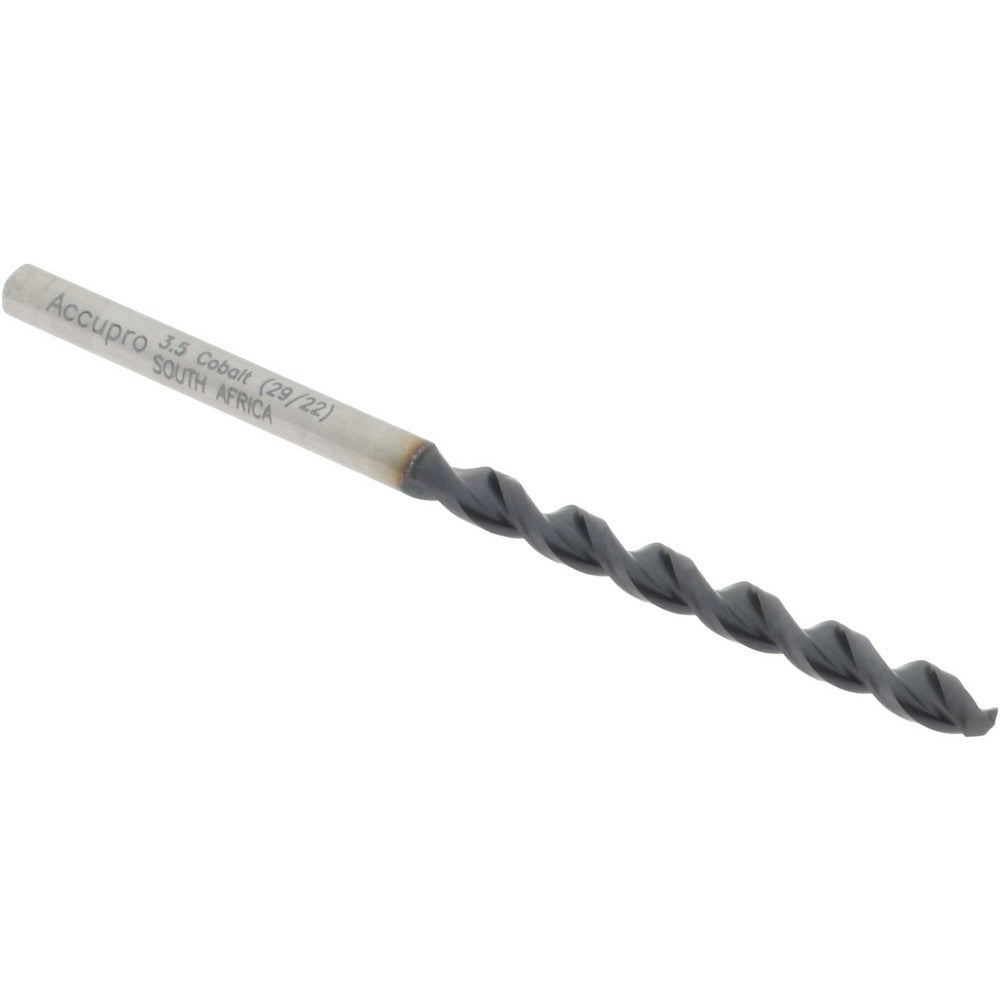 Accupro 1640350A-AC Jobber Length Drill Bit 3.5 mm Dia, 130 &deg, Cobalt