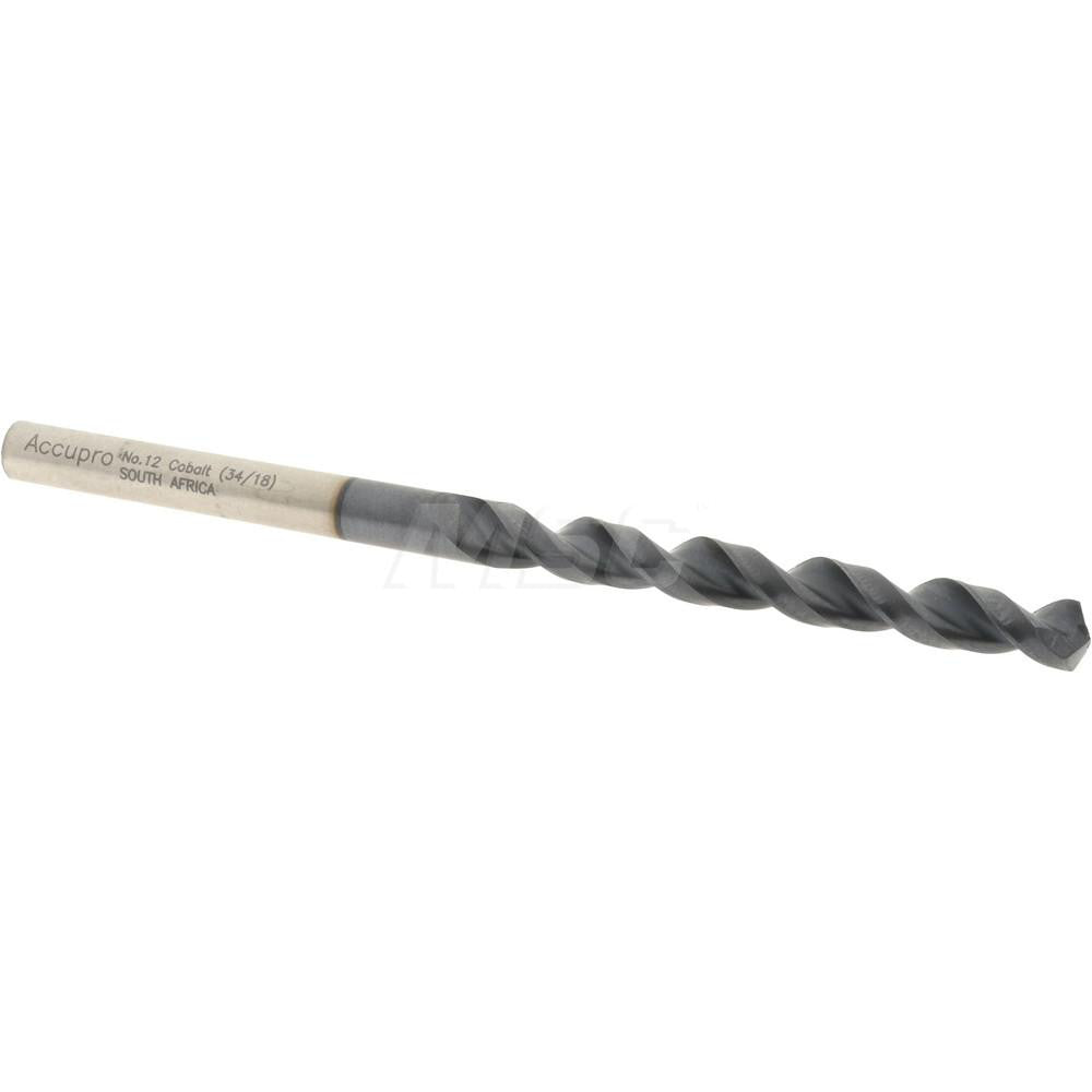 Accupro 1640479A-AC Jobber Length Drill Bit #12, 130 &deg, Cobalt