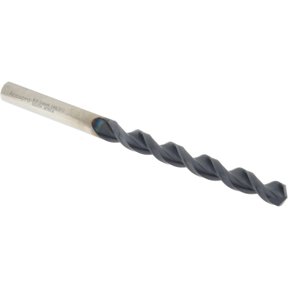 Accupro 1640800A-AC Jobber Length Drill Bit 8 mm Dia, 130 &deg, Cobalt
