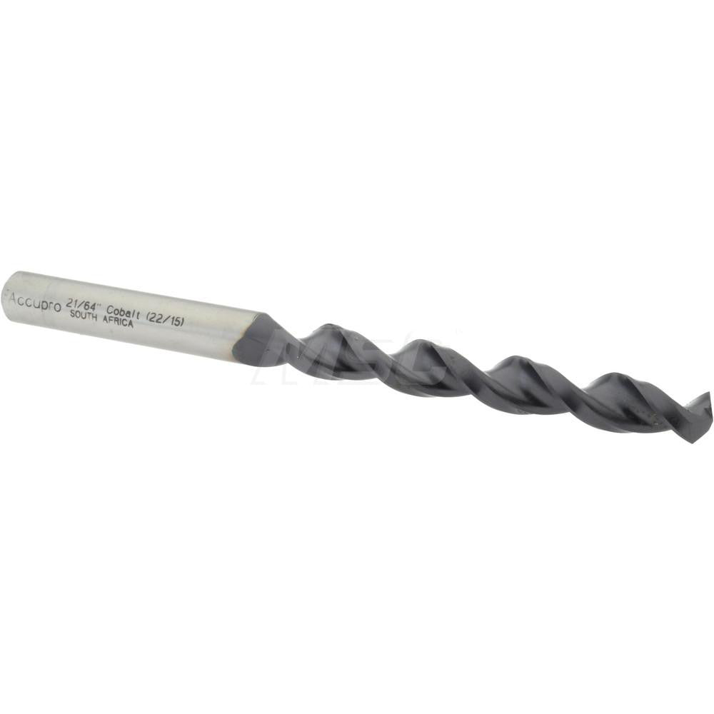 Accupro 1640833A-AC Jobber Length Drill Bit 21/64" Dia, 130 &deg, Cobalt