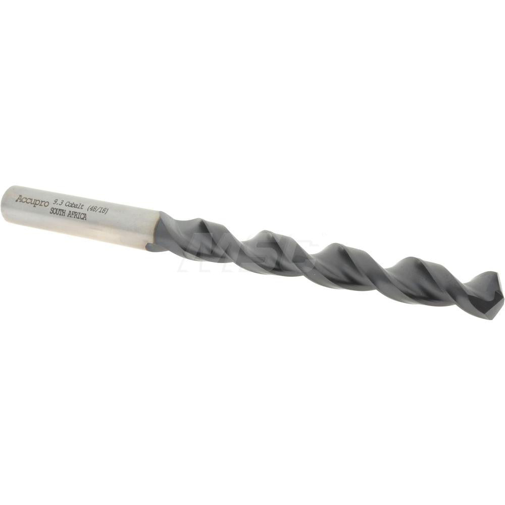 Accupro 1640930A-AC Jobber Length Drill Bit 9.3 mm Dia, 130 &deg, Cobalt