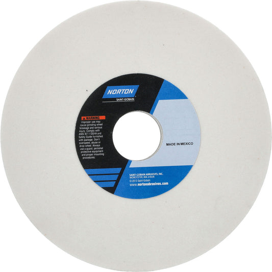 Norton 66252941026 Surface Grinding Wheel 7" Dia, 1/2" Thick, 1-1/4" Hole, 46 Grit, J Hardness