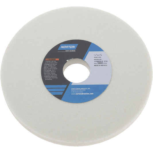 Norton 66252941038 Surface Grinding Wheel 7" Dia, 1/2" Thick, 1-1/4" Hole, 60 Grit, J Hardness