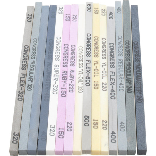 CONGRESS TOOLS CO., INC. 81-300-6 SPI 30 Piece Aluminum Oxide Polishing Stone Kit