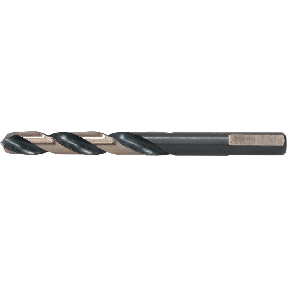 Triumph Twist Drill 033324 Mechanics Drill Bit 3/8" Dia, 135 &deg Point, High Speed Steel, Weldon Shank, Split Point