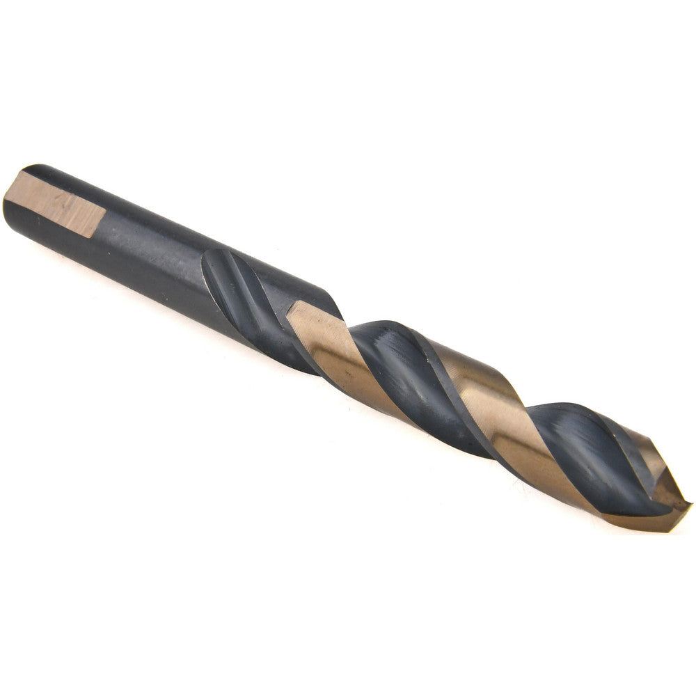 Triumph Twist Drill 033331 Mechanics Drill Bit 31/64" Dia, 135 &deg Point, High Speed Steel, Weldon Shank, Split Point