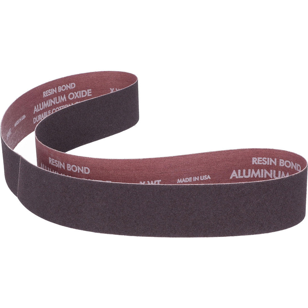 Norton 78072721235 Abrasive Belt  2" Wide, 48" OAL, 80 Grit, Aluminum Oxide