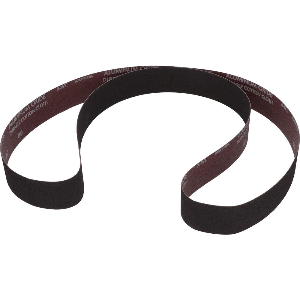 Norton 78072721230 Abrasive Belt  2" Wide, 48" OAL, 100 Grit, Aluminum Oxide