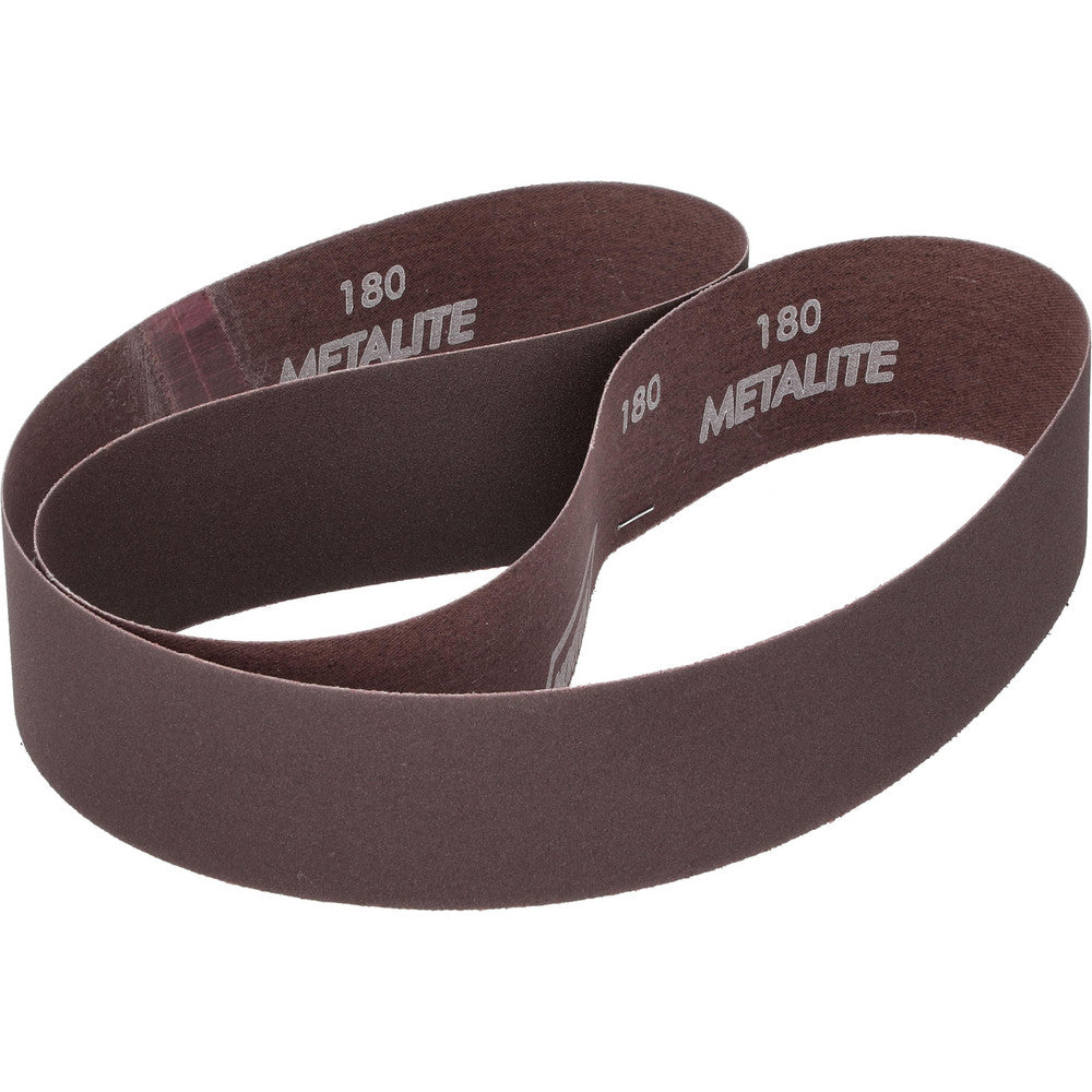 Norton 78072721223 Abrasive Belt  2" Wide, 48" OAL, 180 Grit, Aluminum Oxide