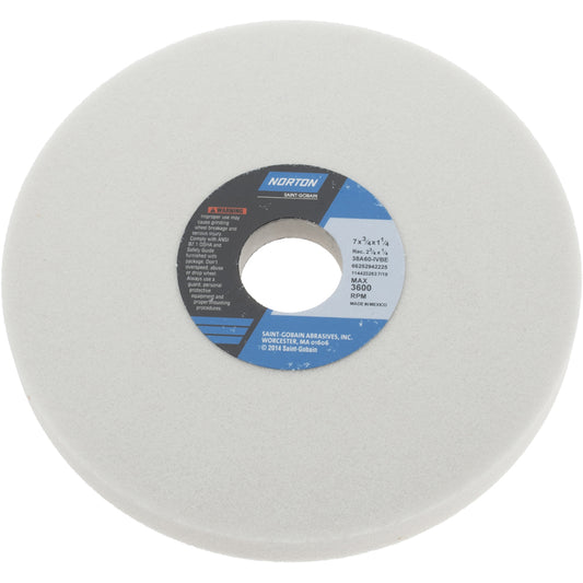 Norton 66252942225 Surface Grinding Wheel 7" Dia, 3/4" Thick, 1-1/4" Arbor, 60 Grit
