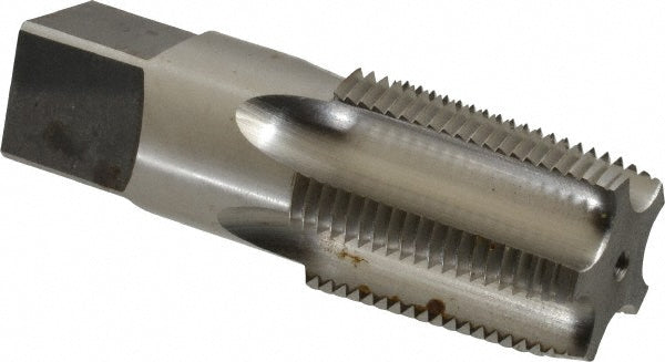 Reiff & Nestor 46482 Standard Pipe Tap 1 - 11-1/2, NPT, 5 Flutes, High Speed Steel, Bright/Uncoated