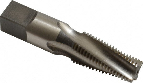 Reiff & Nestor 46804 1/4-18 NPTF, 15&deg Helix, 4 Flutes, Bright Finish, High Speed Steel, Spiral Flute Pipe Tap