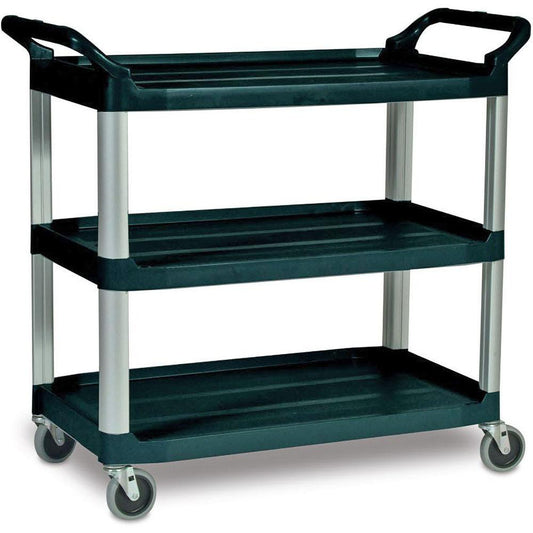 Rubbermaid FG409100BLA Standard Utility Cart Plastic, Black