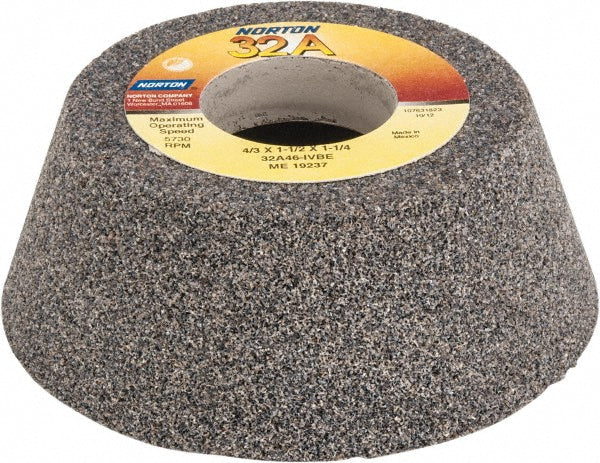 Norton 66243530240 Tool & Cutting Grinding Wheel 4" Dia, 46 Grit, I Hardness, Type 11
