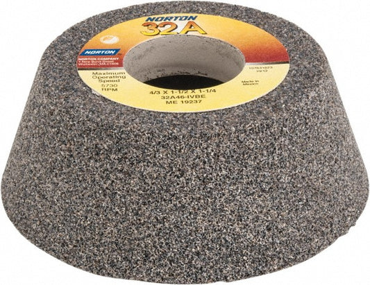 Norton 66243530240 Tool & Cutting Grinding Wheel 4" Dia, 46 Grit, I Hardness, Type 11